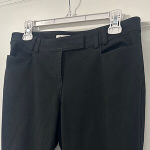 White House Black Market Black Straight Leg Pants